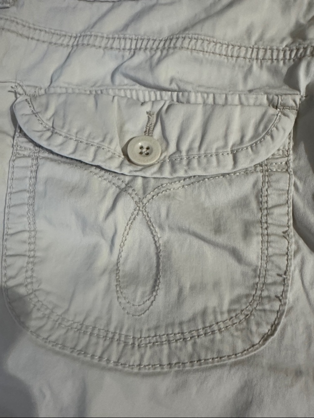 Calvin Klein Beige / Cream Shorts with Branded Waistband - Picture 7 of 8